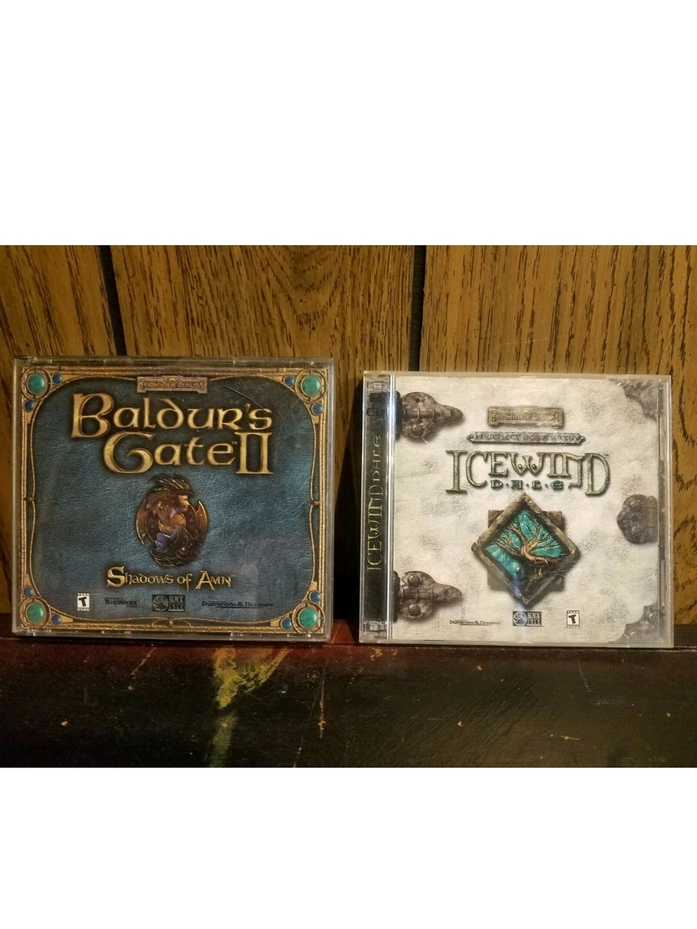 Balders Gate II & Ice Wind Dale PC Video Games Vintage Forgotten Realms